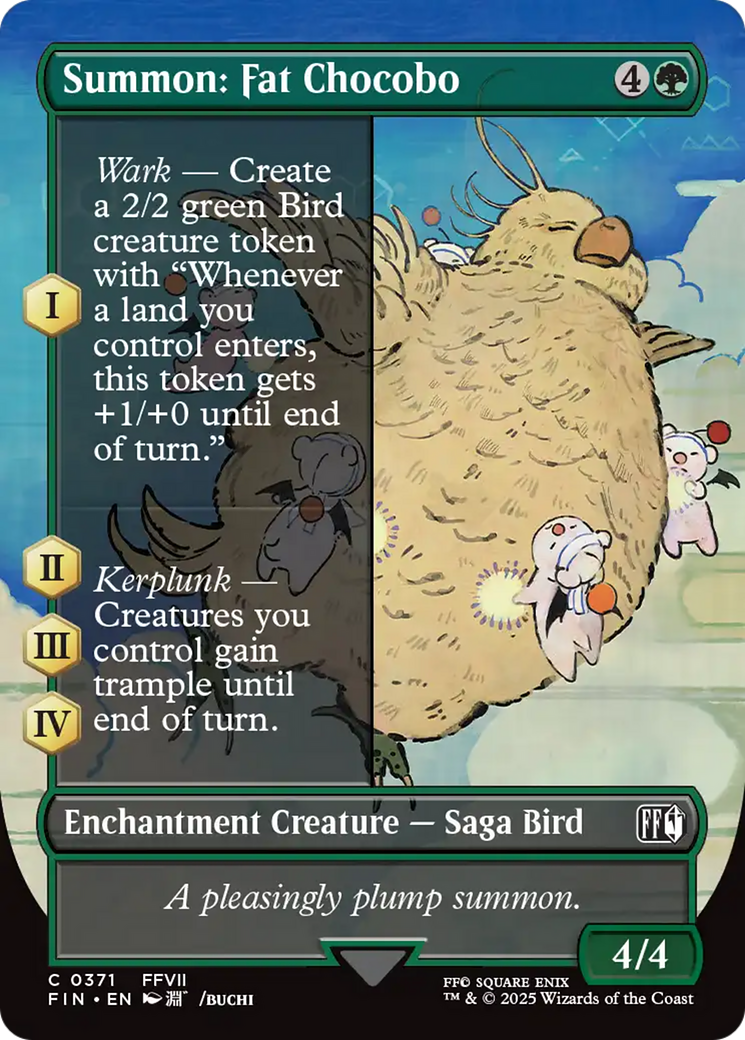 Summon: Fat Chocobo (Borderless) [FINAL FANTASY] | Local Legends