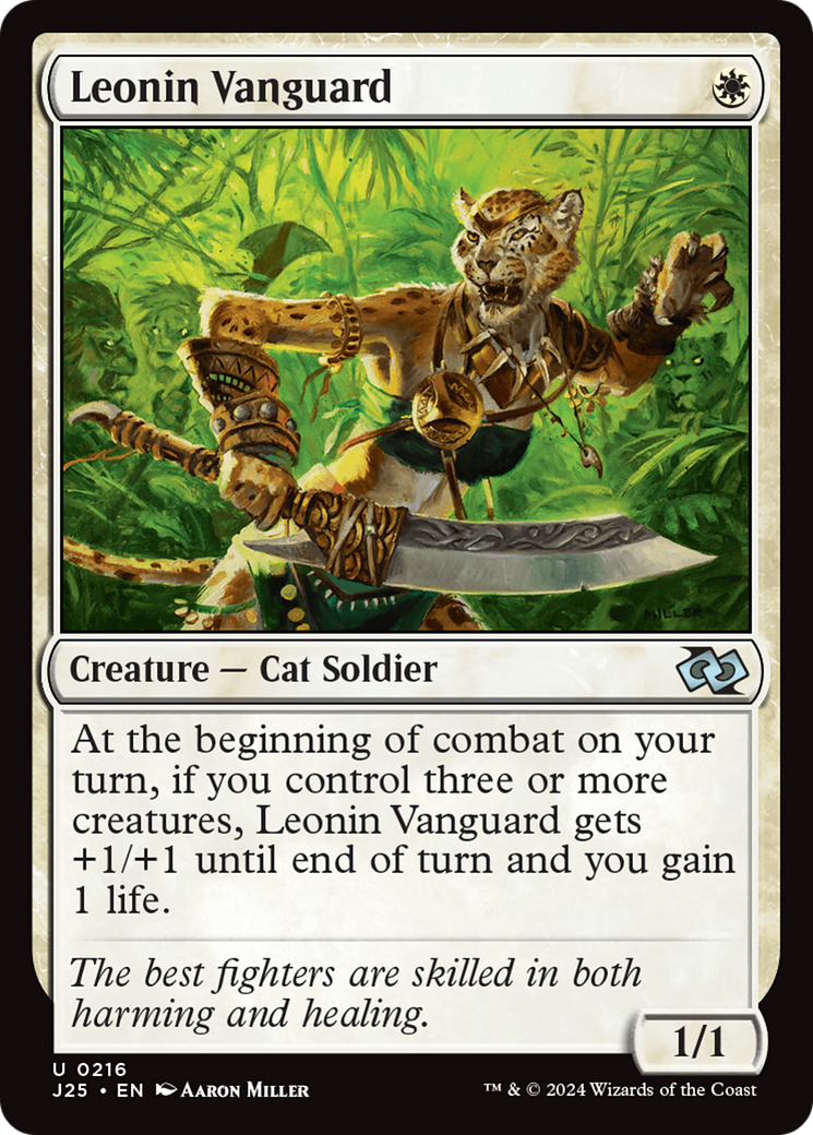 Leonin Vanguard [Foundations Jumpstart] | Local Legends