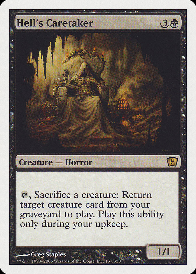 Hell's Caretaker (9th Edition) [Oversize Cards] | Local Legends
