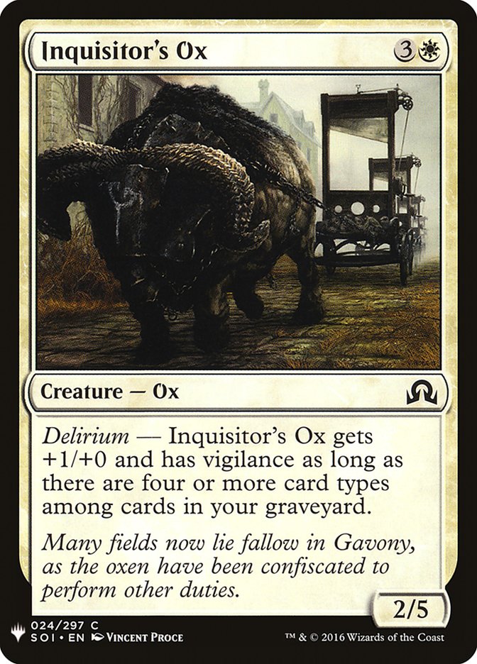 Inquisitor's Ox [Mystery Booster] | Local Legends