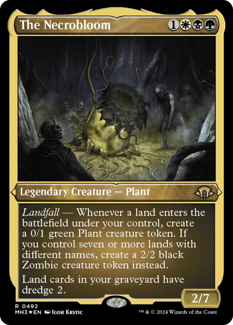 The Necrobloom (Foil Etched) [Modern Horizons 3] | Local Legends