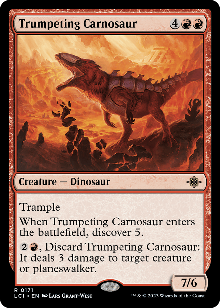 Trumpeting Carnosaur [The Lost Caverns of Ixalan] | Golgari Games