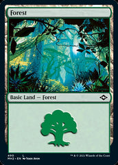 Forest (490) (Foil Etched) [Modern Horizons 2] | Golgari Games