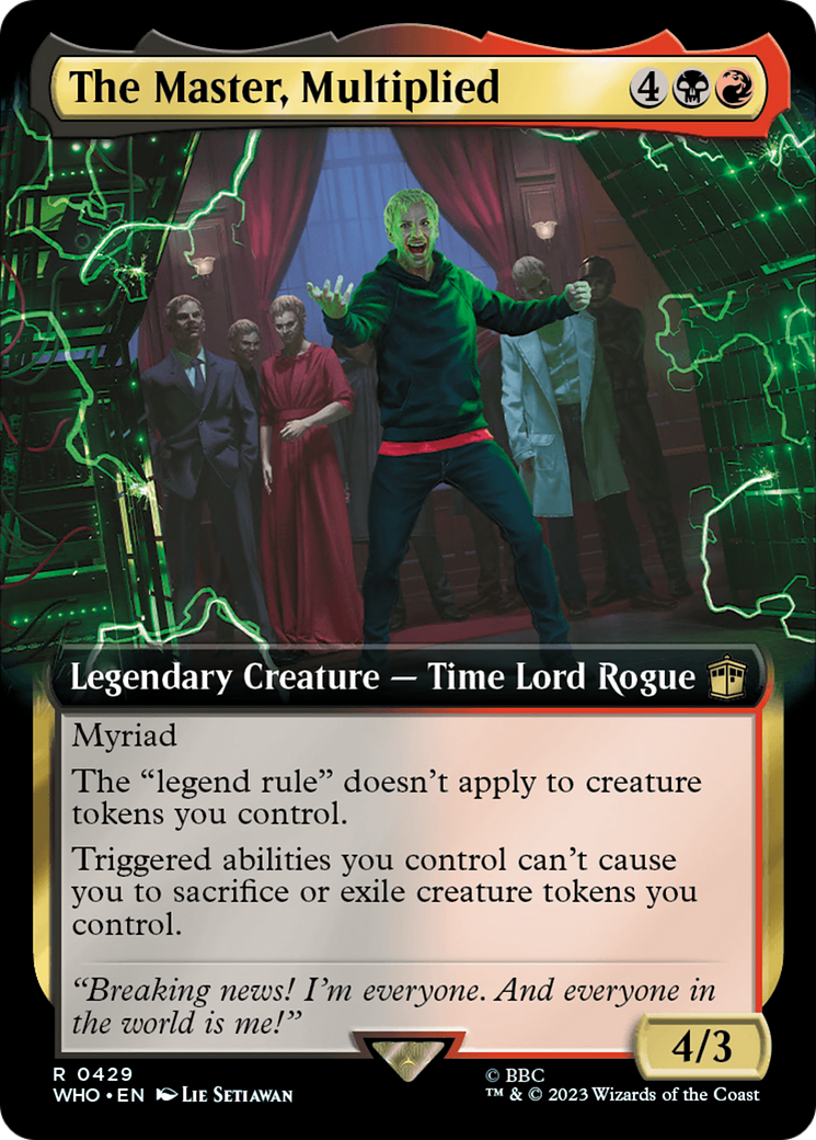 The Master, Multiplied (Extended Art) [Doctor Who] | Golgari Games