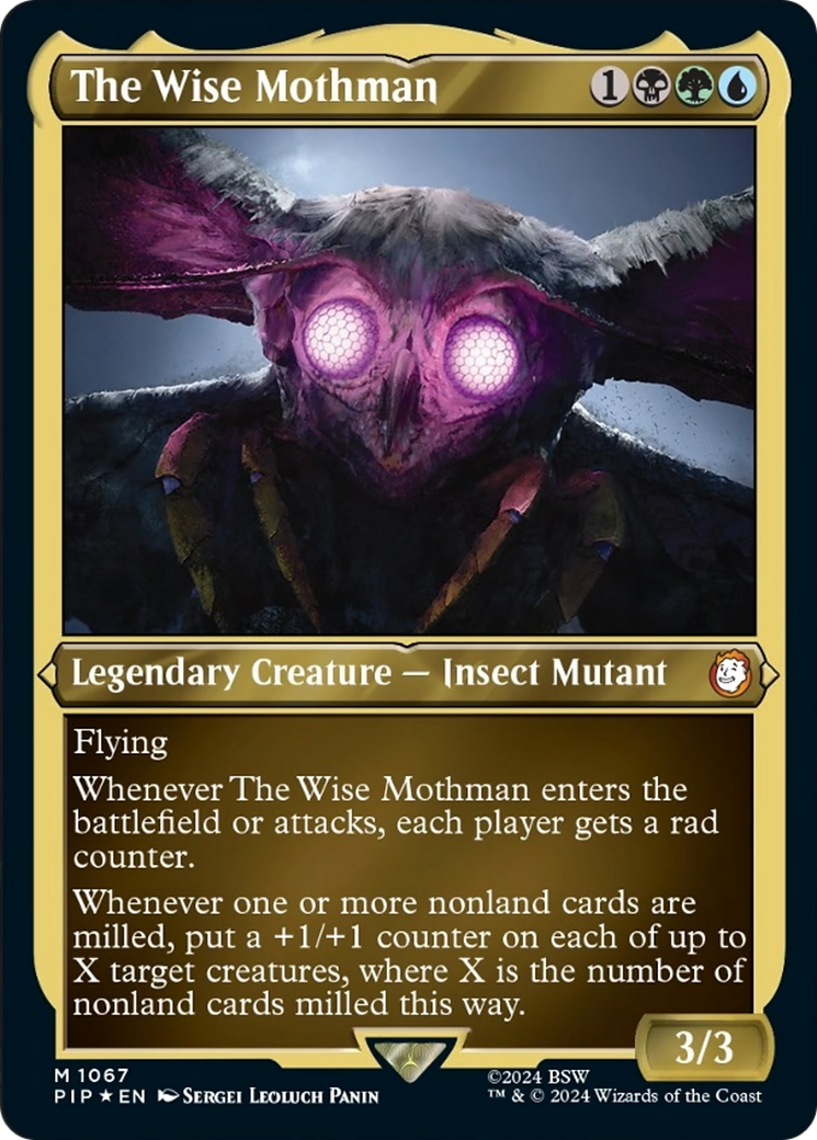 The Wise Mothman (Display Commander) [Fallout] | Golgari Games