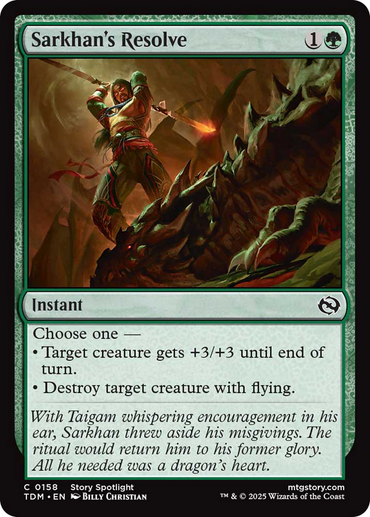Sarkhan's Resolve [Tarkir: Dragonstorm] | Local Legends
