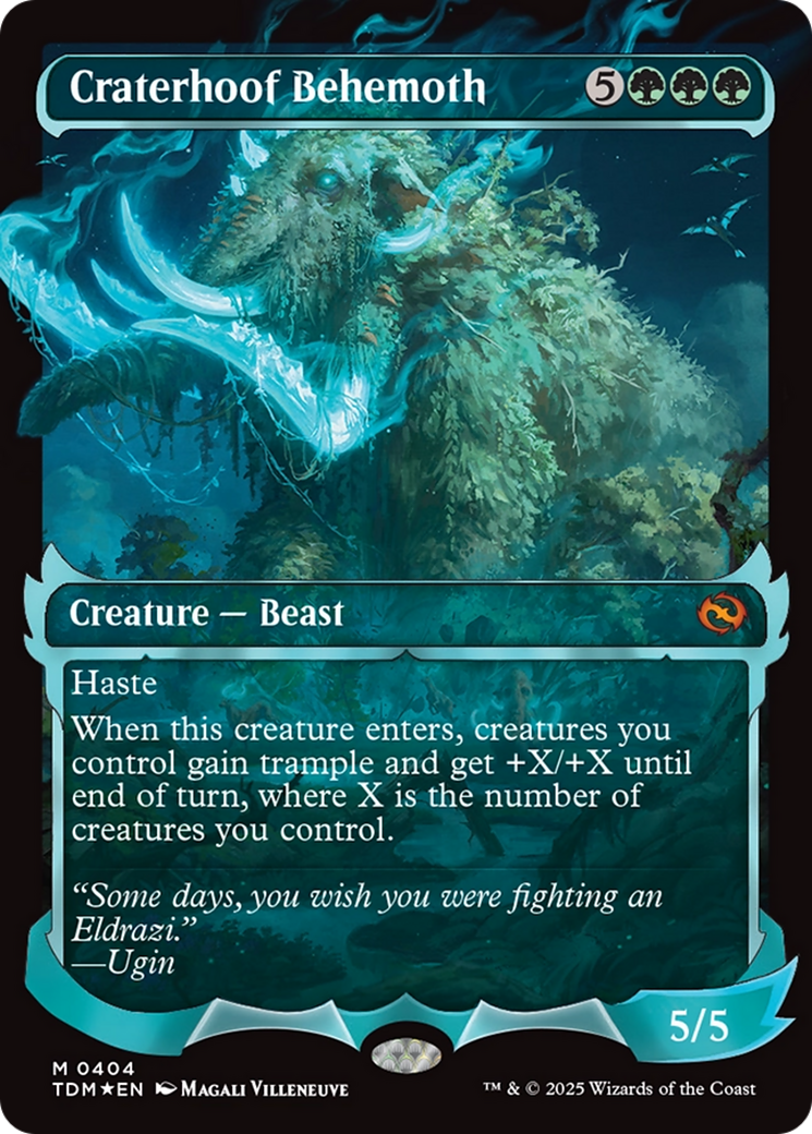 Craterhoof Behemoth (Showcase) [Tarkir: Dragonstorm] | Local Legends