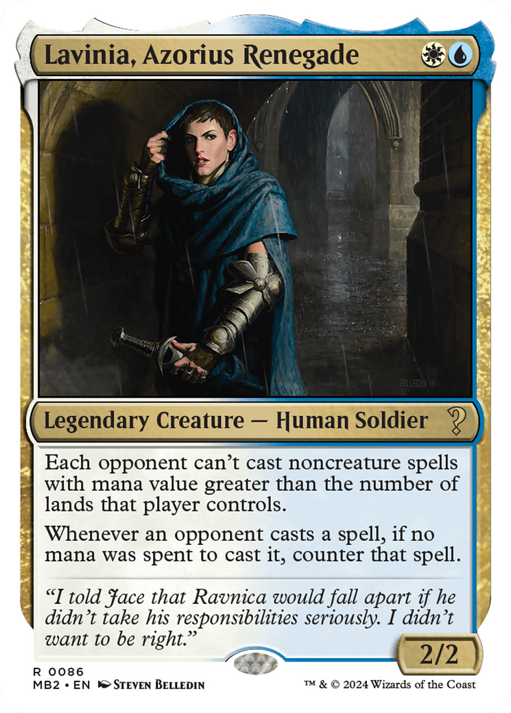 Lavinia, Azorius Renegade (White Border) [Mystery Booster 2] | Local Legends