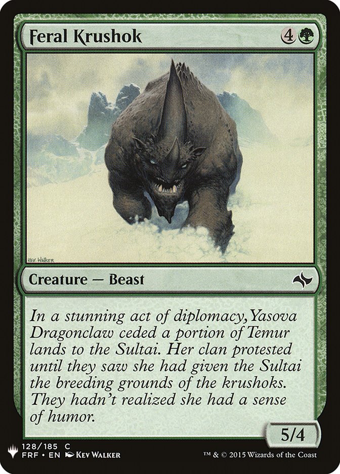 Feral Krushok [Mystery Booster] | Local Legends