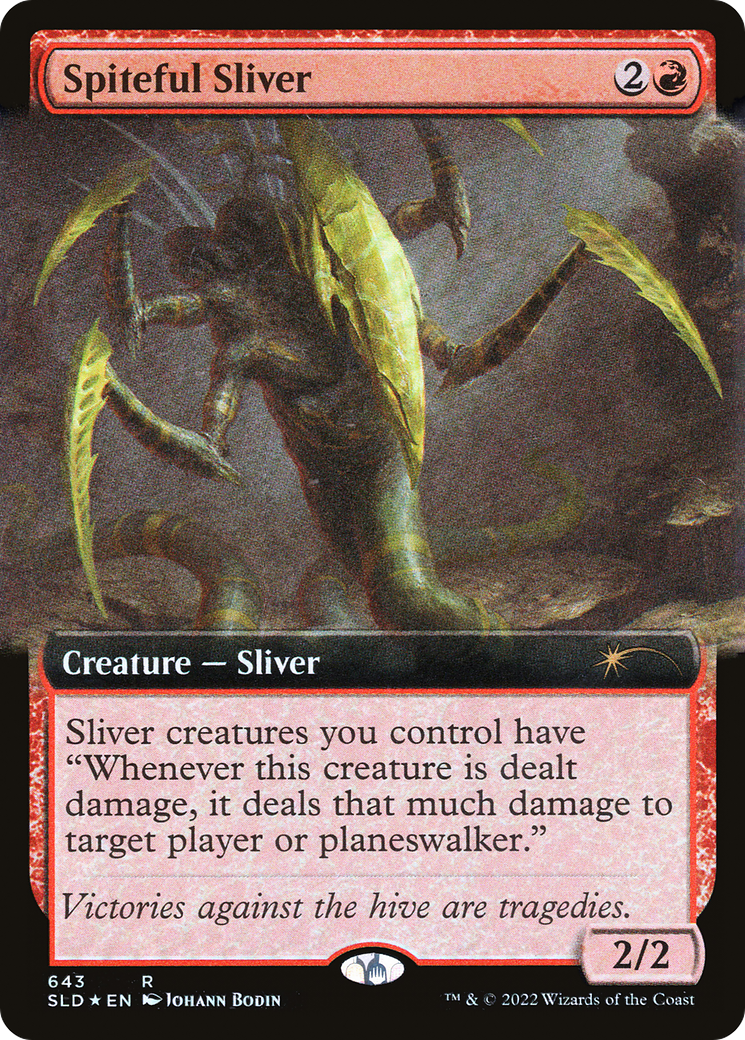 Spiteful Sliver (Extended Art) [Secret Lair Drop Promos] | Local Legends