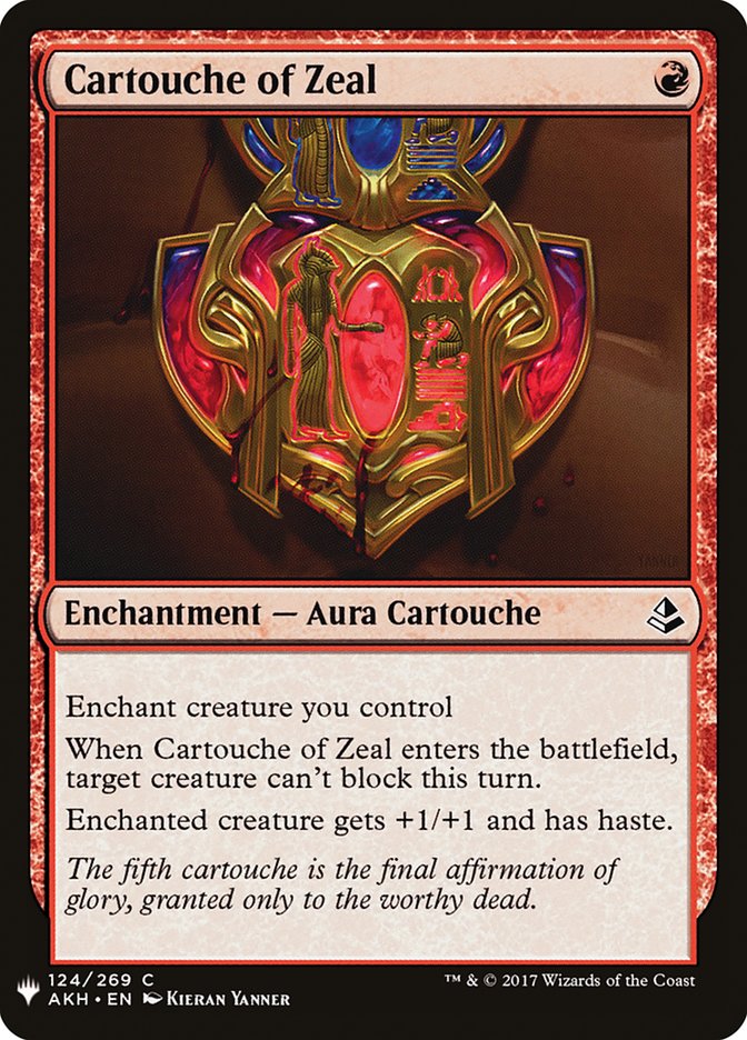 Cartouche of Zeal [Mystery Booster] | Local Legends