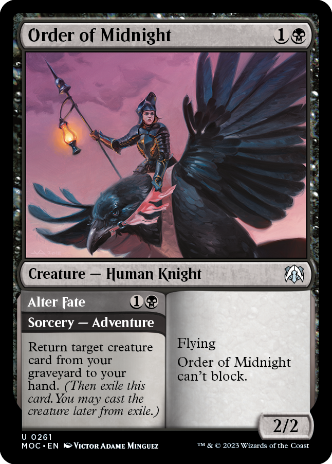 Order of Midnight // Alter Fate [March of the Machine Commander] | Golgari Games