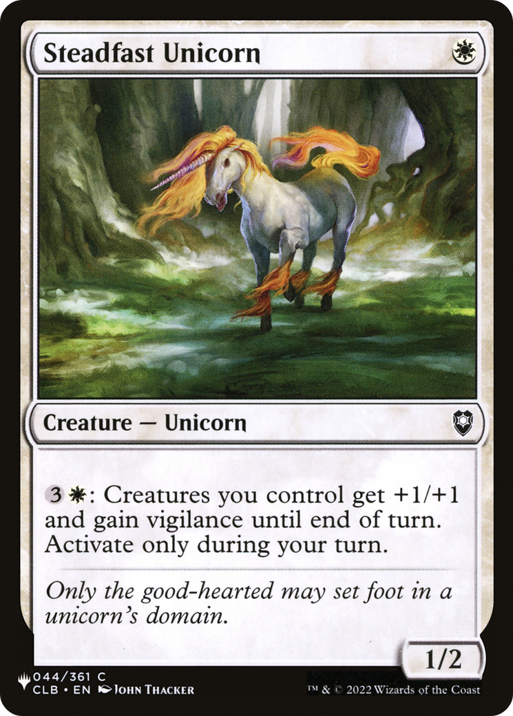 Steadfast Unicorn [The List] | Local Legends