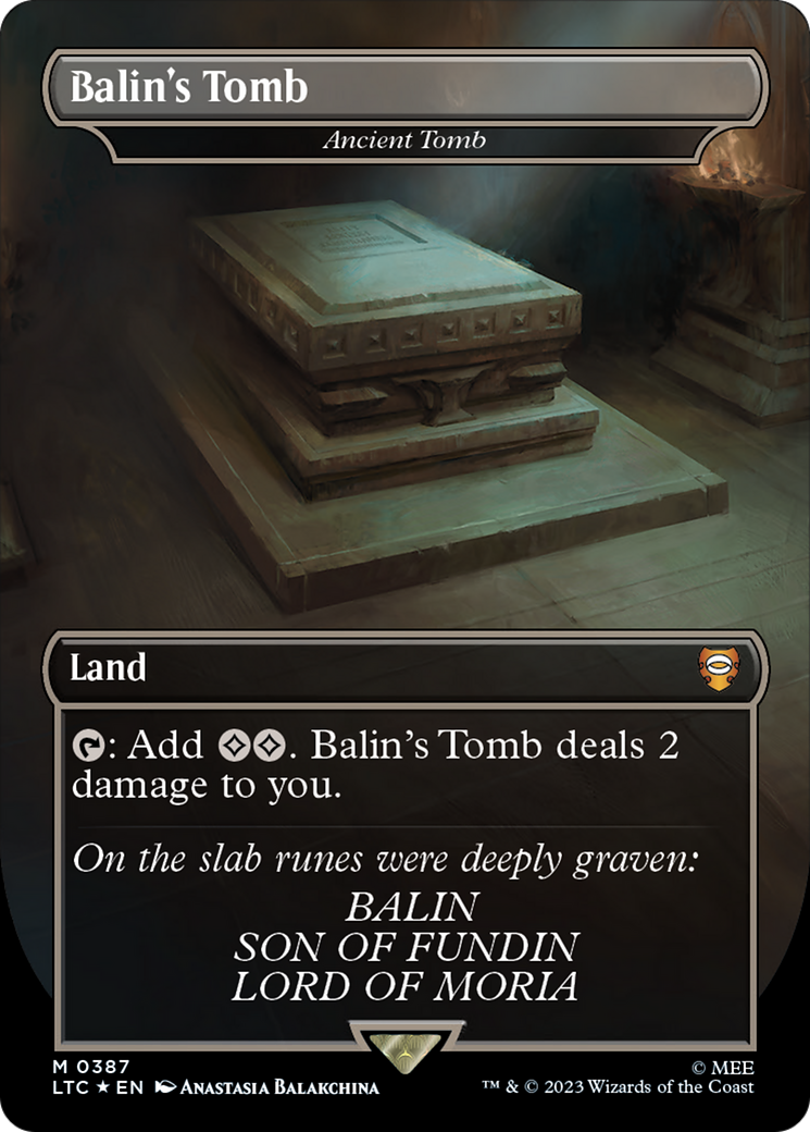 Balin's Tomb - Ancient Tomb (Surge Foil Realms and Relics) [The Lord of the Rings: Tales of Middle-Earth Commander] | Local Legends