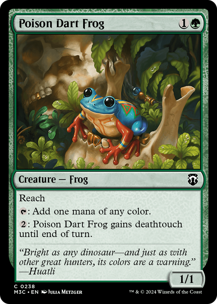 Poison Dart Frog (Ripple Foil) [Modern Horizons 3 Commander] | Golgari Games