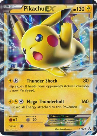 Pikachu EX (XY174) (Jumbo Card) [XY: Black Star Promos] | Golgari Games