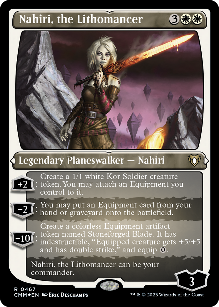 Nahiri, the Lithomancer (Foil Etched) [Commander Masters] | Golgari Games