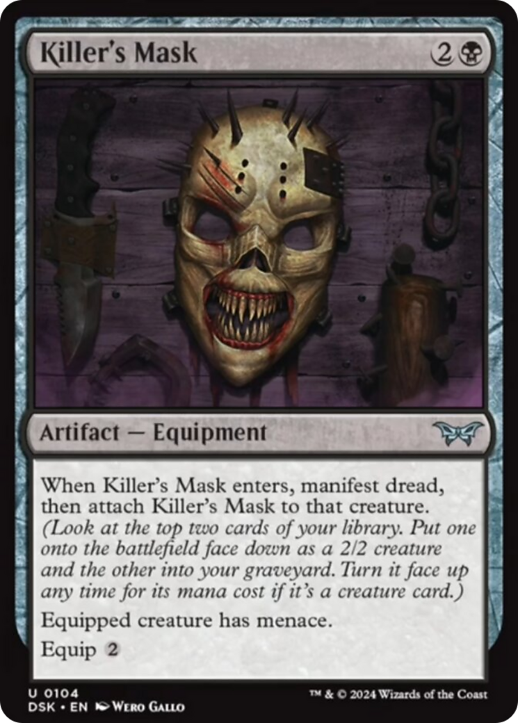 Killer's Mask [Duskmourn: House of Horror] | Golgari Games