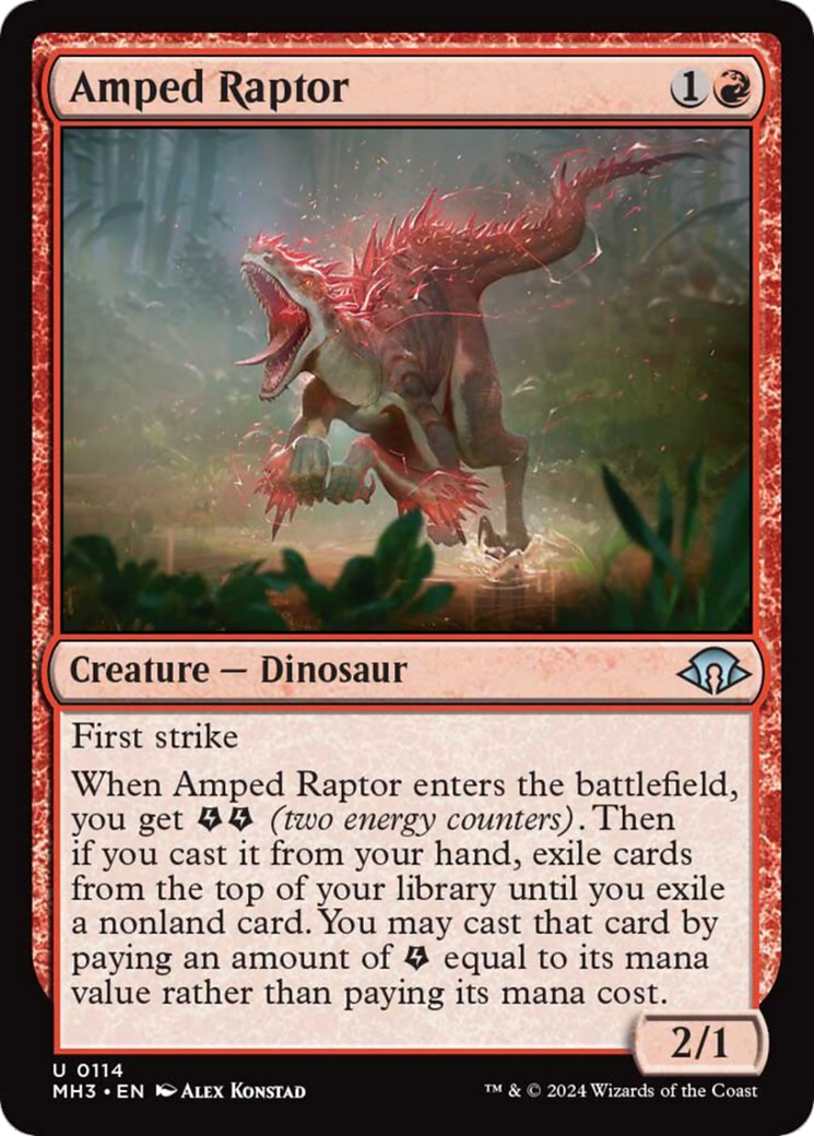 Amped Raptor [Modern Horizons 3] | Golgari Games