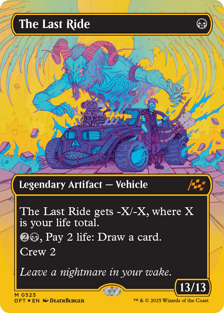 The Last Ride (Borderless) (First-Place Foil) [Aetherdrift] | Local Legends
