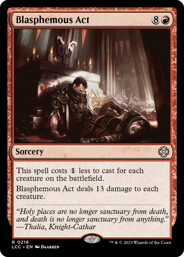 Blasphemous Act [The Lost Caverns of Ixalan Commander] | Local Legends