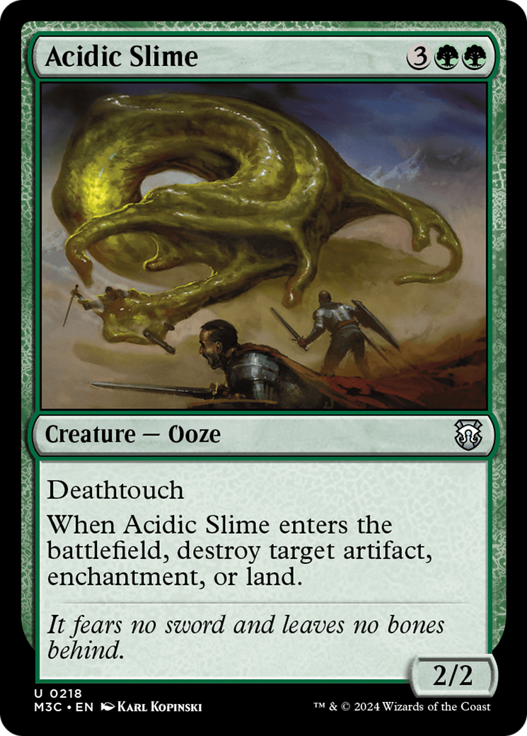 Acidic Slime (Ripple Foil) [Modern Horizons 3 Commander] | Golgari Games