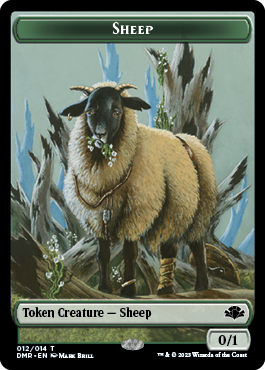 Zombie // Sheep Double-Sided Token [Dominaria Remastered Tokens] | Golgari Games