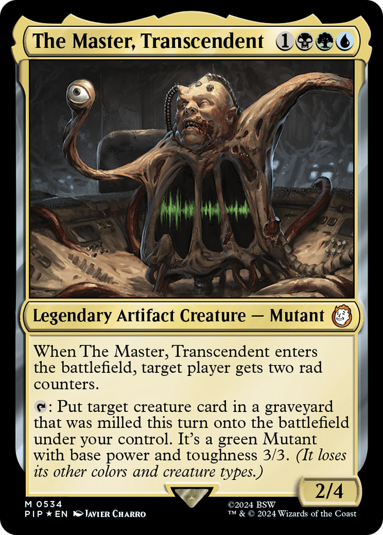 The Master, Transcendent (Surge Foil) [Fallout] | Golgari Games