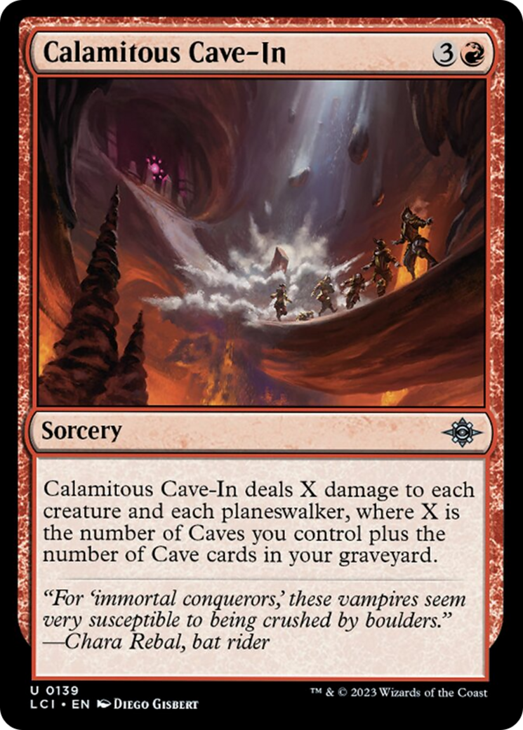 Calamitous Cave-In [The Lost Caverns of Ixalan] | Golgari Games