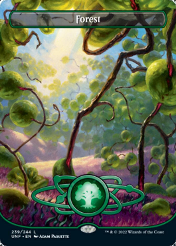 Forest (239) (Planetary Space-ic Land) [Unfinity] | Golgari Games