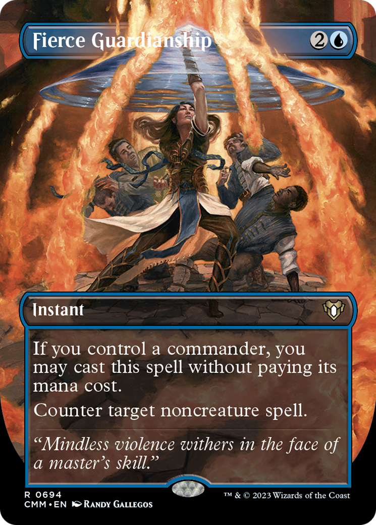 Fierce Guardianship (Borderless Alternate Art) [Commander Masters] | Local Legends
