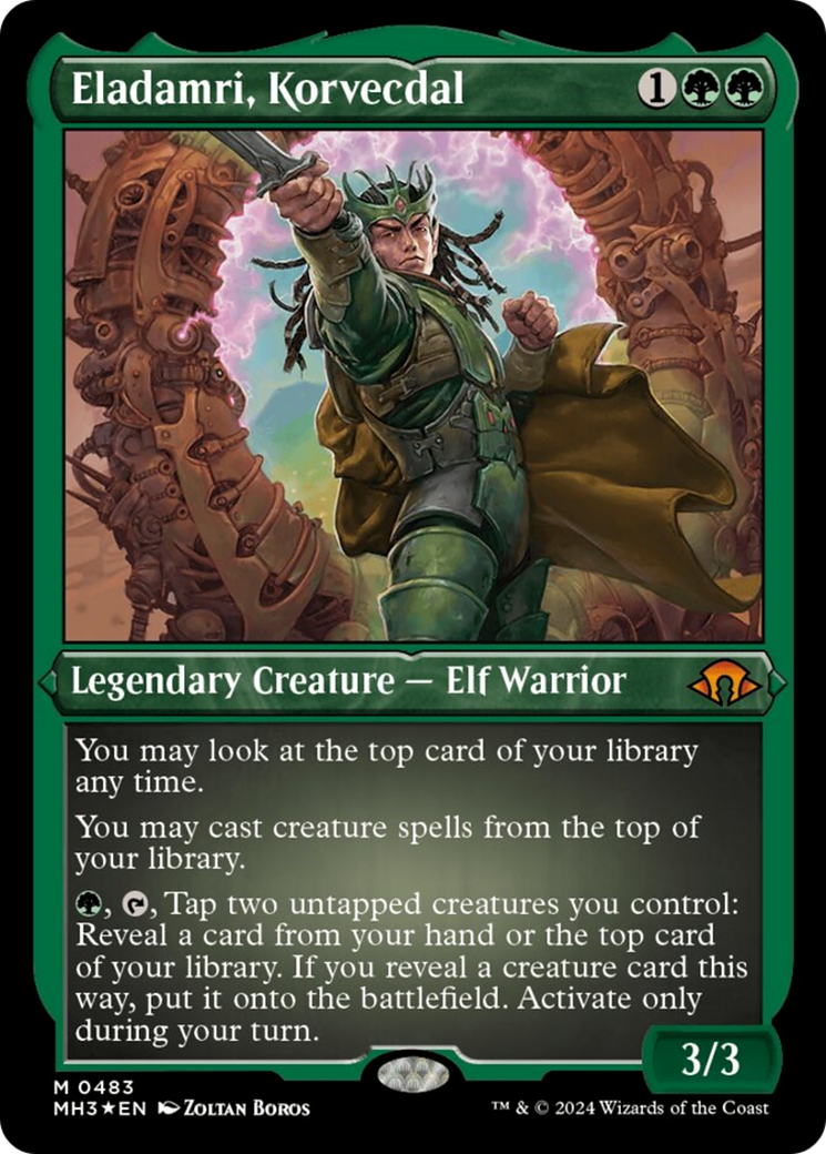Eladamri, Korvecdal (Foil Etched) [Modern Horizons 3] | Local Legends