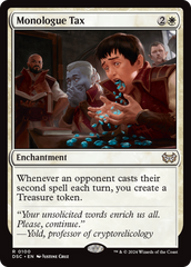 Monologue Tax [Duskmourn: House of Horror Commander] | Local Legends