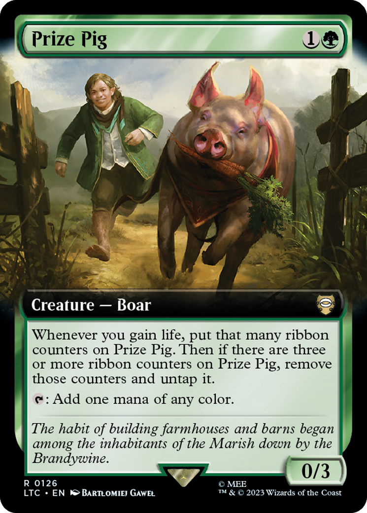 Prize Pig (Extended Art) [The Lord of the Rings: Tales of Middle-Earth Commander] | Golgari Games