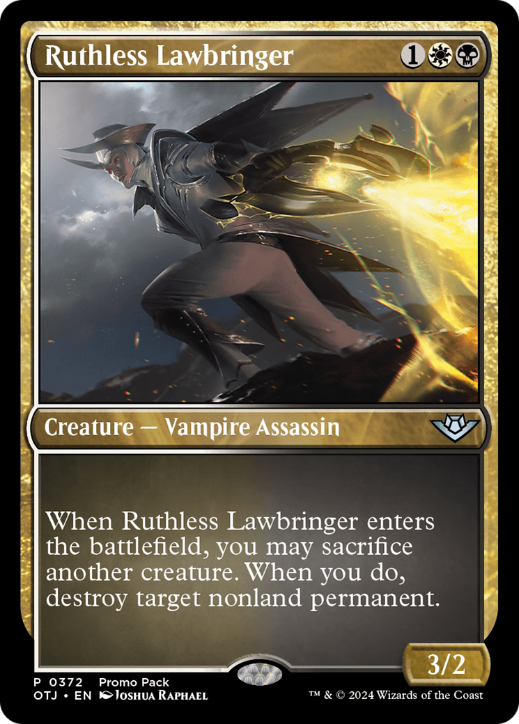 Ruthless Lawbringer (Promo Pack) [Outlaws of Thunder Junction Promos] | Golgari Games