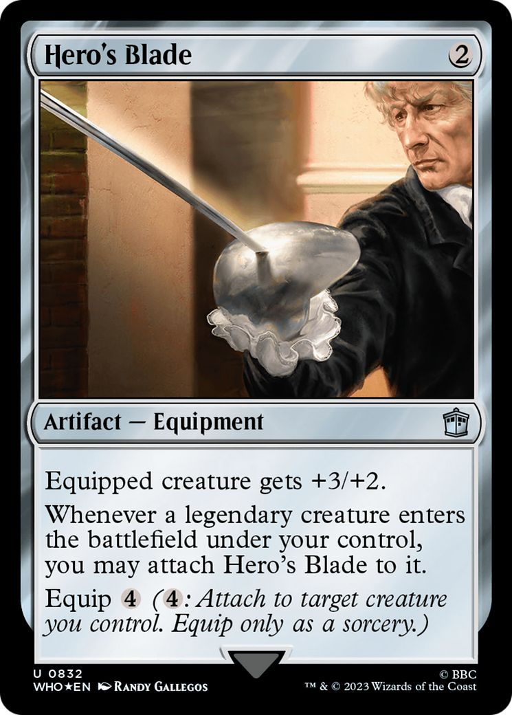 Hero's Blade (Surge Foil) [Doctor Who] | Local Legends