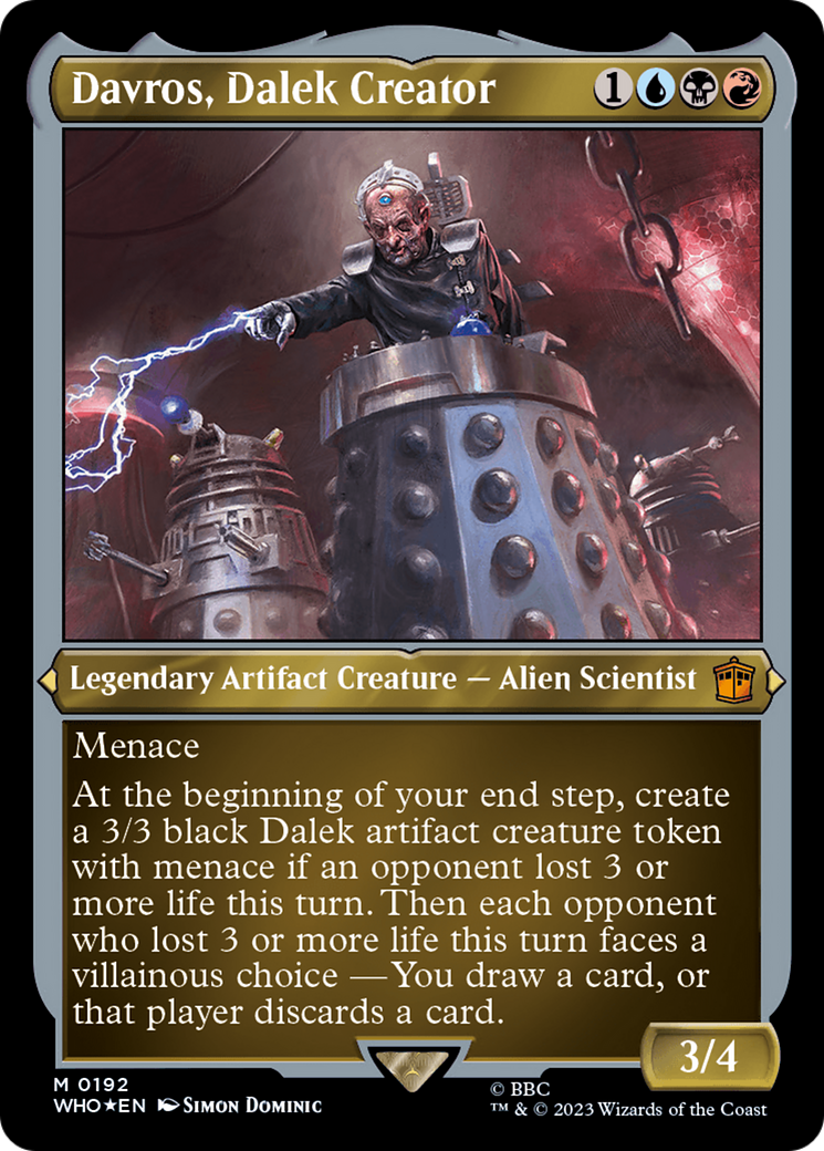 Davros, Dalek Creator (Display Commander) - Thick Stock [Doctor Who] | Local Legends