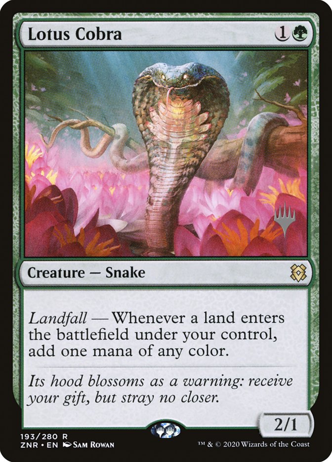 Lotus Cobra (Promo Pack) [Zendikar Rising Promos] | Local Legends