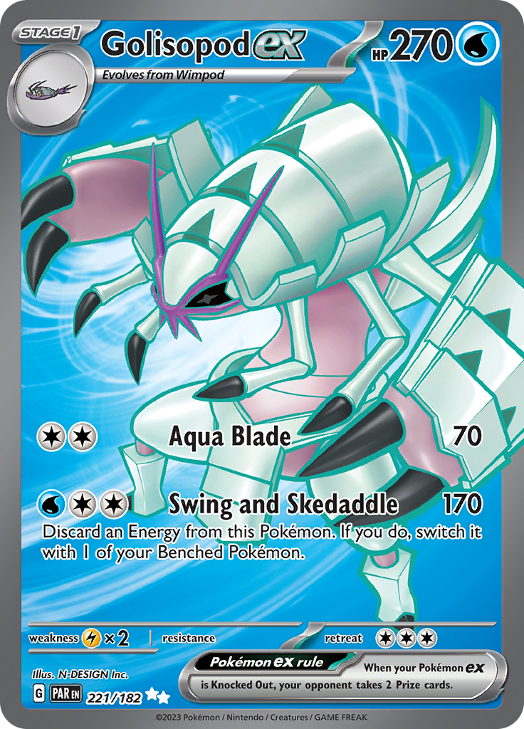 Golisopod ex (221/182) [Scarlet & Violet: Paradox Rift] | Golgari Games