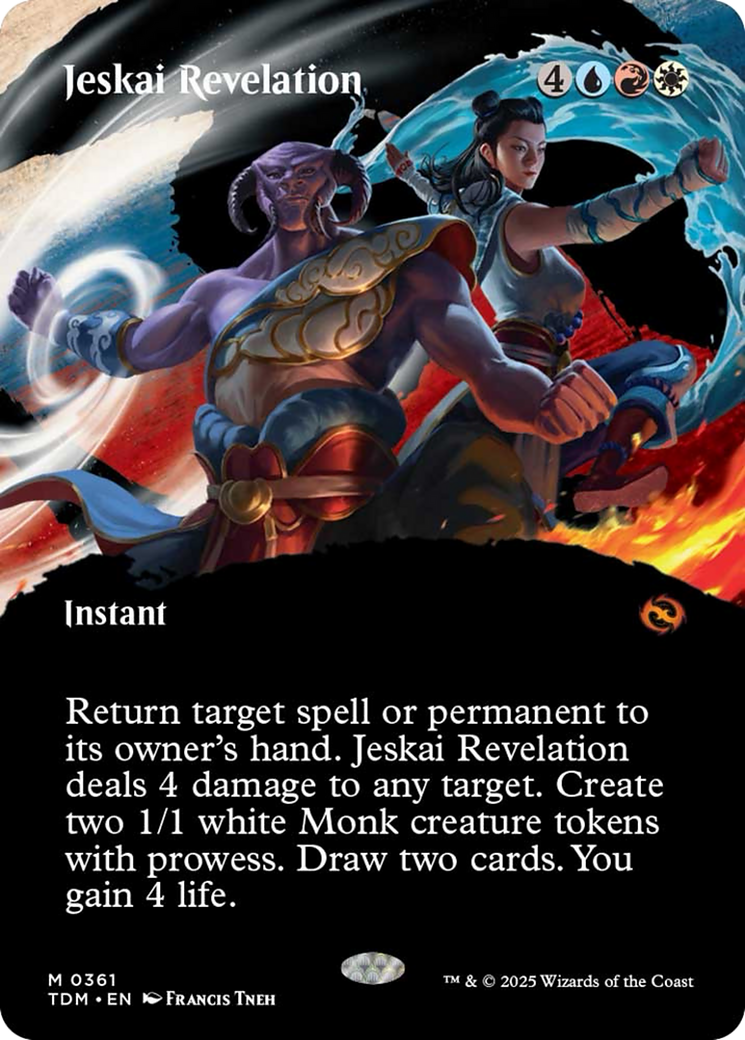 Jeskai Revelation (Borderless) [Tarkir: Dragonstorm] | Local Legends