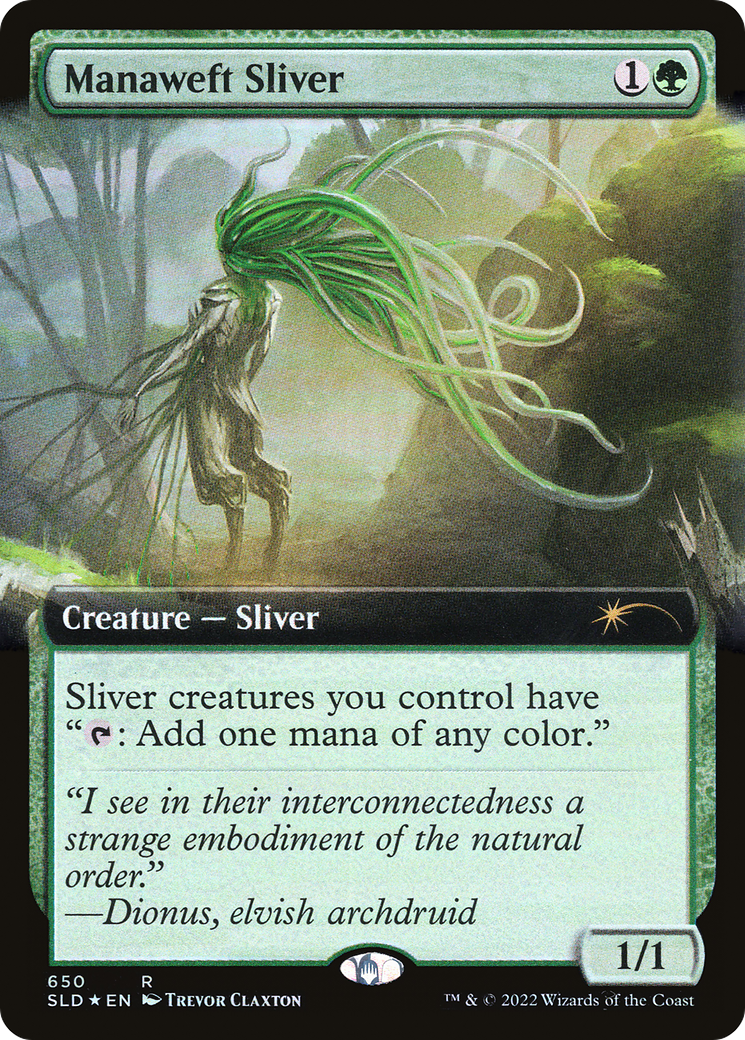 Manaweft Sliver (Extended Art) [Secret Lair Drop Promos] | Local Legends