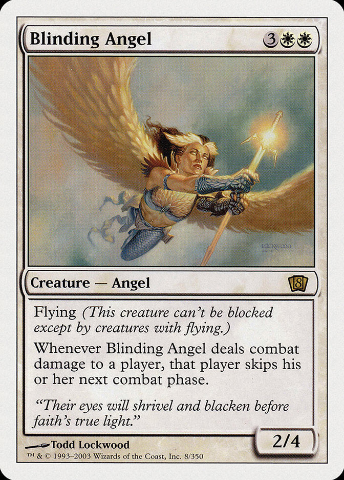 Blinding Angel (8th Edition) [Oversize Cards] | Golgari Games