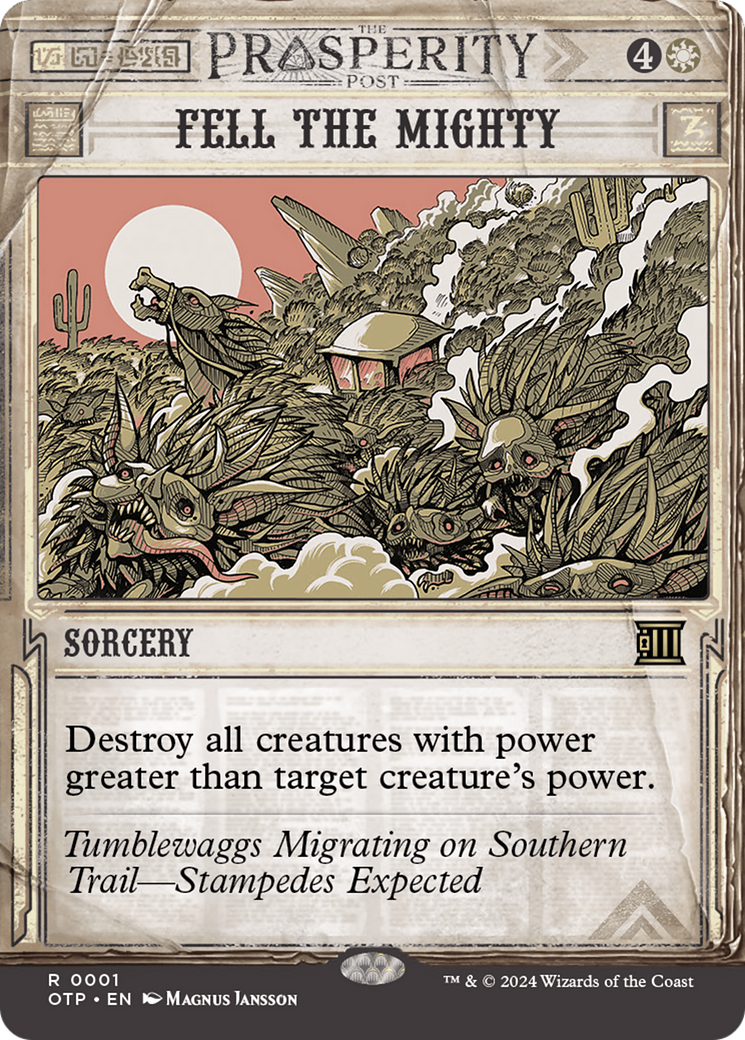 Fell the Mighty [Outlaws of Thunder Junction: Breaking News] | Local Legends