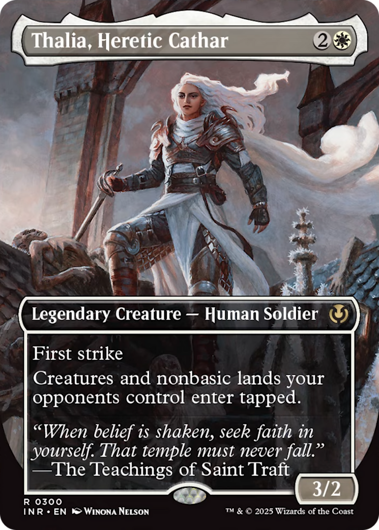 Thalia, Heretic Cathar (borderless) [Innistrad Remastered] | Local Legends