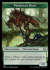 Rebel // Phyrexian Beast Double-Sided Token [Phyrexia: All Will Be One Tokens] | Golgari Games