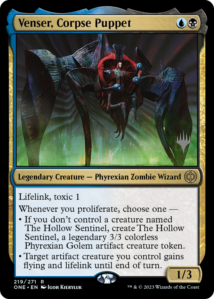 Venser, Corpse Puppet (Promo Pack) [Phyrexia: All Will Be One Promos] | Local Legends