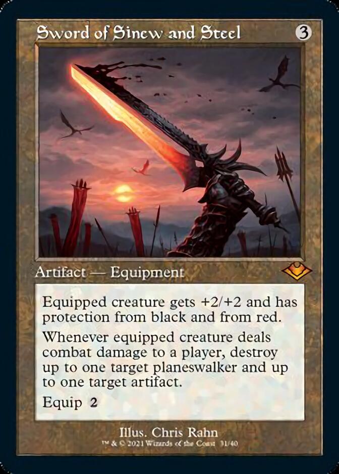 Sword of Sinew and Steel (Retro) [Modern Horizons] | Local Legends