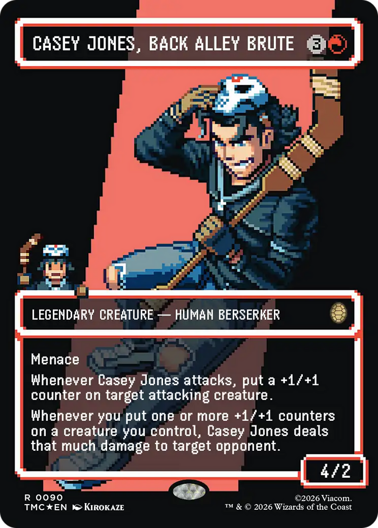 Casey Jones, Back Alley Brute (Borderless) (Surge Foil) [Teenage Mutant Ninja Turtles Commander] | Local Legends