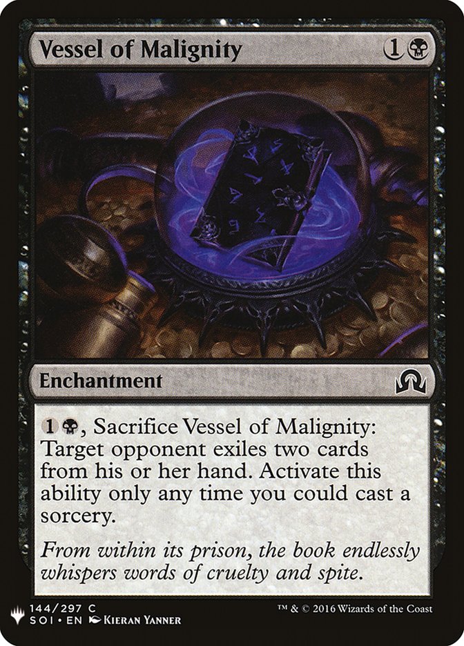 Vessel of Malignity [Mystery Booster] | Local Legends