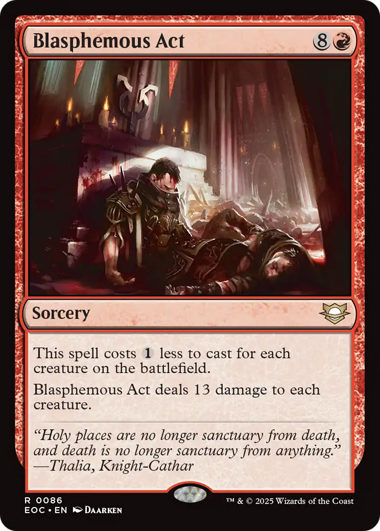 Blasphemous Act [Edge of Eternities Commander] | Local Legends